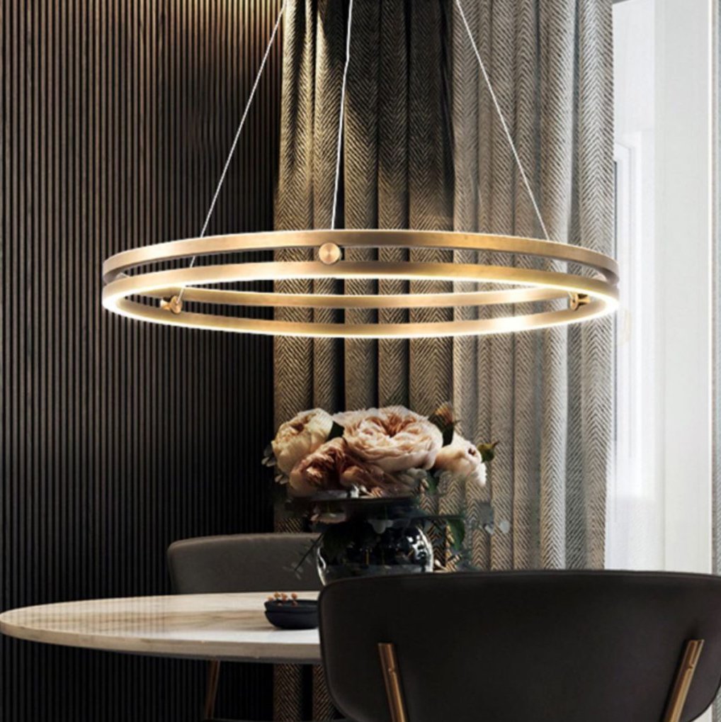 Partners Double Wheel Chandelier