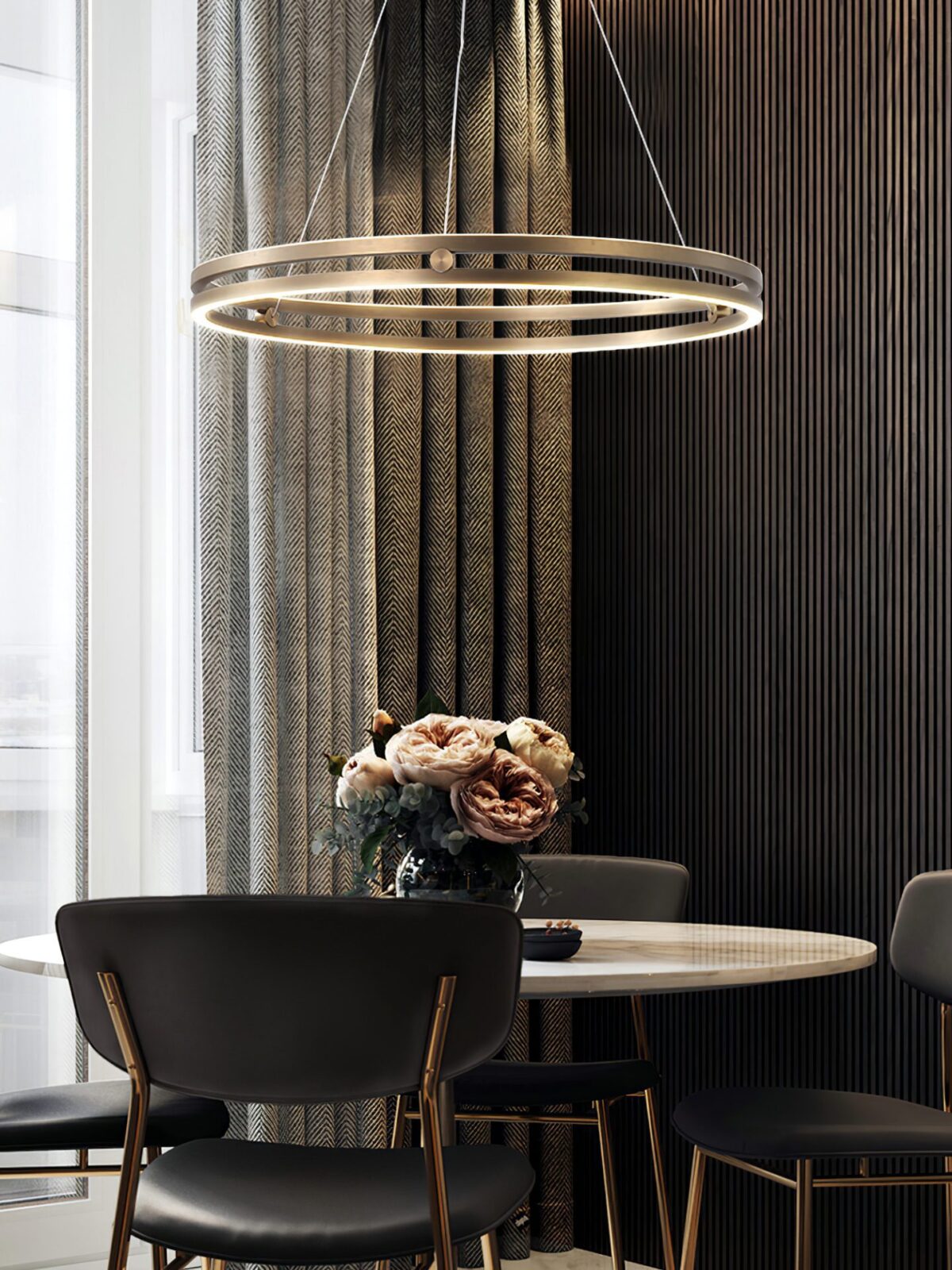 Partners Double Wheel Chandelier