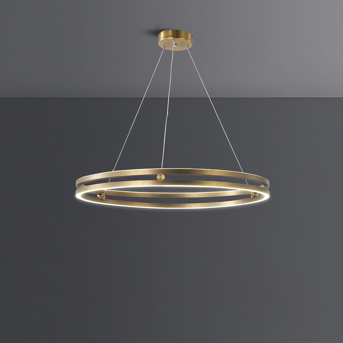 Partners Double Wheel Chandelier