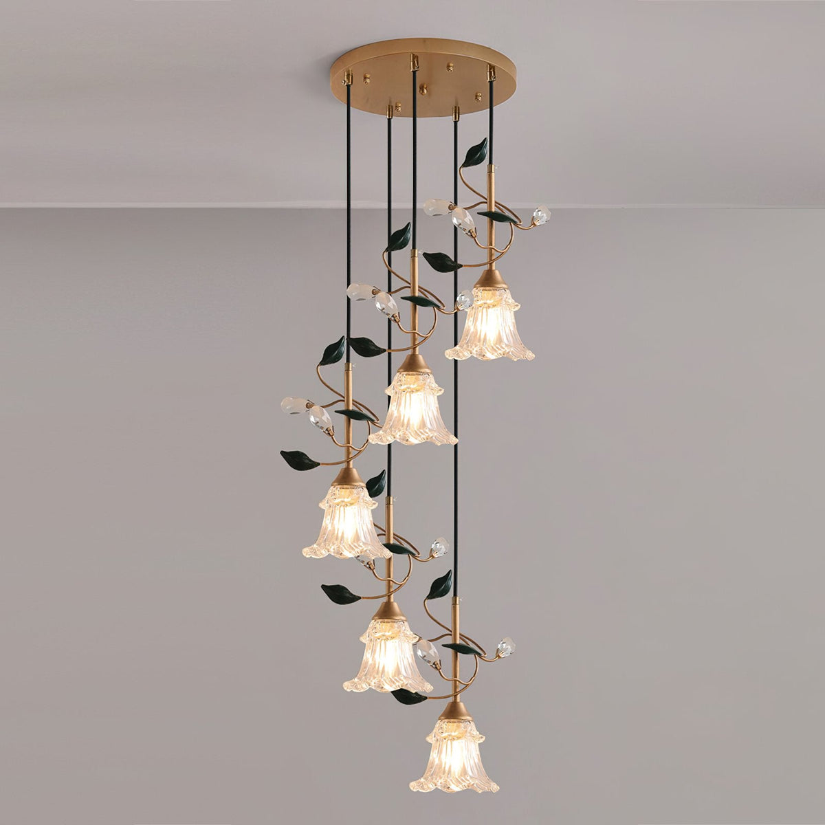 Pastoral Flower Pendant Light