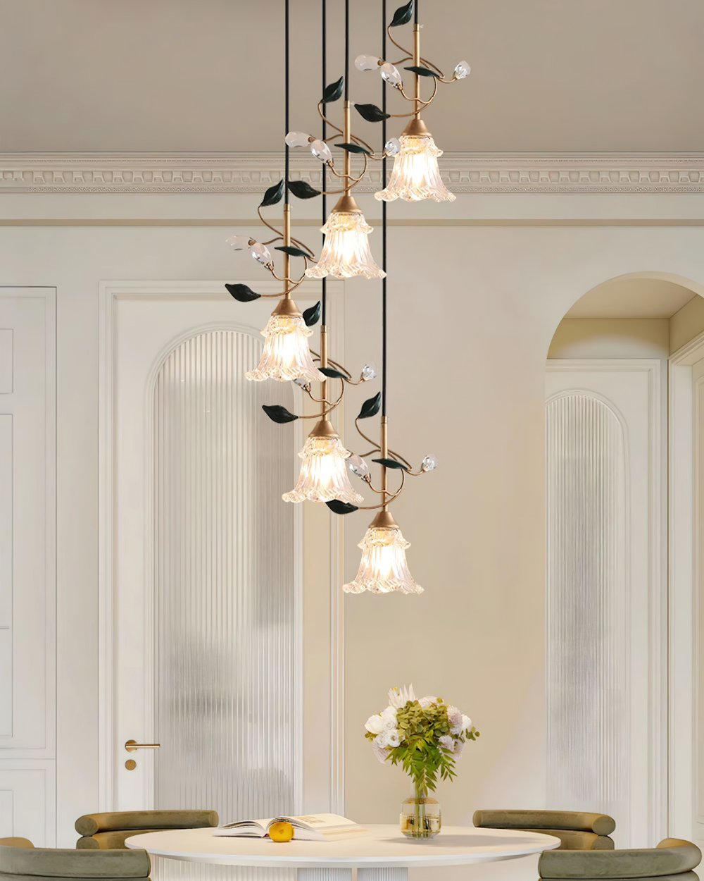 Pastoral Flower Pendant Light