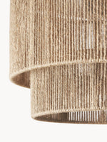 Patrici Woven Hemp Rope Ceiling Light, Modern Drum Shade Pendant for Living Room, Bedroom, Dining Room