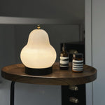 Pear Built In Battery Table Lamp
