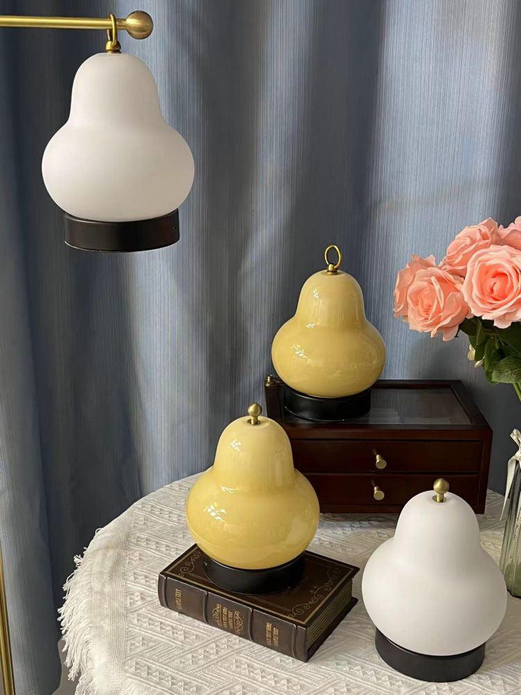 Pear Built In Battery Table Lamp