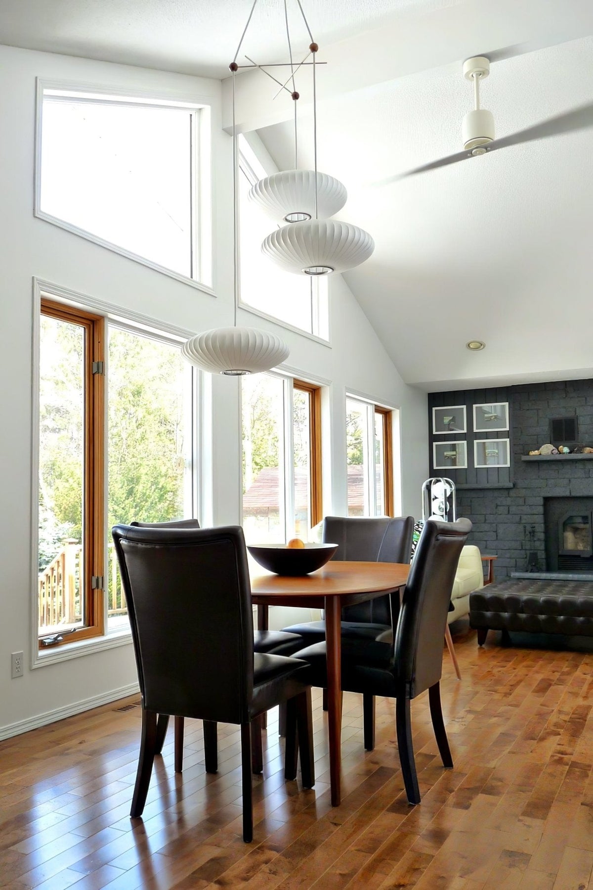 Triple Pear Bubble Silk Pendant Light – Modern Designer Chandelier