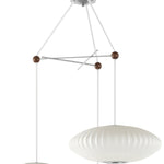 Triple Pear Bubble Silk Pendant Light – Modern Designer Chandelier
