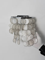 Pearl Shell Wall Sconce – Natural Layered Shell Wall Light for Bedroom, Living Room & Hallway