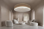 Pearl Curtain Crystal LED Chandelier – Modern Designer Hanging Light