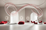 Pearl Curtain Crystal LED Chandelier – Modern Designer Hanging Light