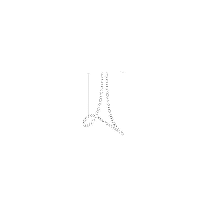 Pearl Drop Modern Glass Chandelier for Dining Room and Living Room