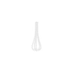Pearl Drop Modern Glass Chandelier for Dining Room and Living Room