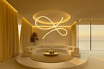 Pearl Drop Modern Glass Chandelier for Dining Room and Living Room
