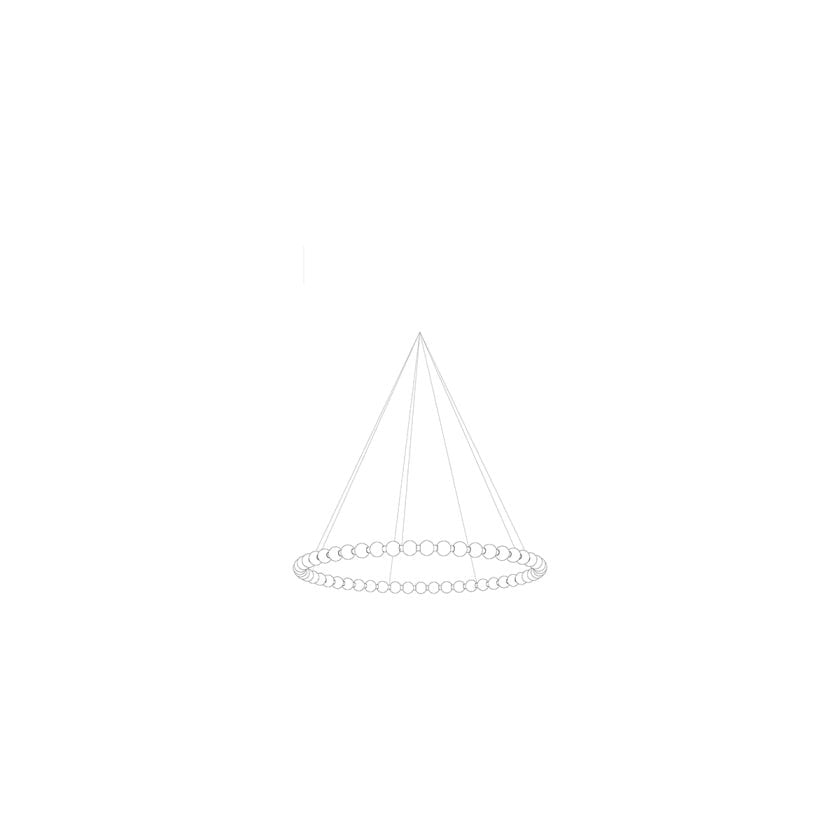 Pearl Drop Modern Glass Chandelier for Dining Room and Living Room