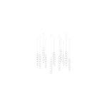 Pearl Drop Modern Glass Chandelier for Dining Room and Living Room