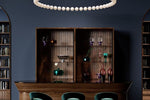 Pearl Drop Modern Glass Chandelier for Dining Room and Living Room
