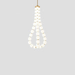 Glass Pearl Necklace Chandelier