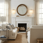 Pearl Shell Wall Sconce – Natural Layered Shell Wall Light for Bedroom, Living Room & Hallway