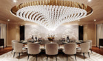 Pearl Wave Crystal Chandelier – Modern Designer LED Pendant Light