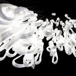 Pearlescent Glass Filament Chandelier – Modern Designer Pendant Light