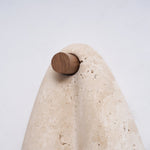 Velo Draped Stone Wall Sconce in Natural Travertine
