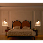 Velo Draped Stone Wall Sconce in Natural Travertine