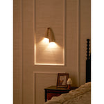 Velo Draped Stone Wall Sconce in Natural Travertine