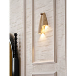 Velo Draped Stone Wall Sconce in Natural Travertine