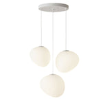 Pebble Glow LED Pendant Light – Sculptural Glass Chandelier for Dining & Living