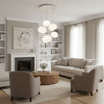 Pebble Glow LED Pendant Light – Sculptural Glass Chandelier for Dining & Living