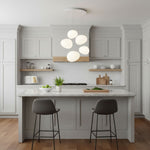 Pebble Glow LED Pendant Light – Sculptural Glass Chandelier for Dining & Living