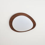 Pebble Flush Mount Ceiling Light with Walnut Grain Finish
