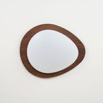 Pebble Flush Mount Ceiling Light with Walnut Grain Finish