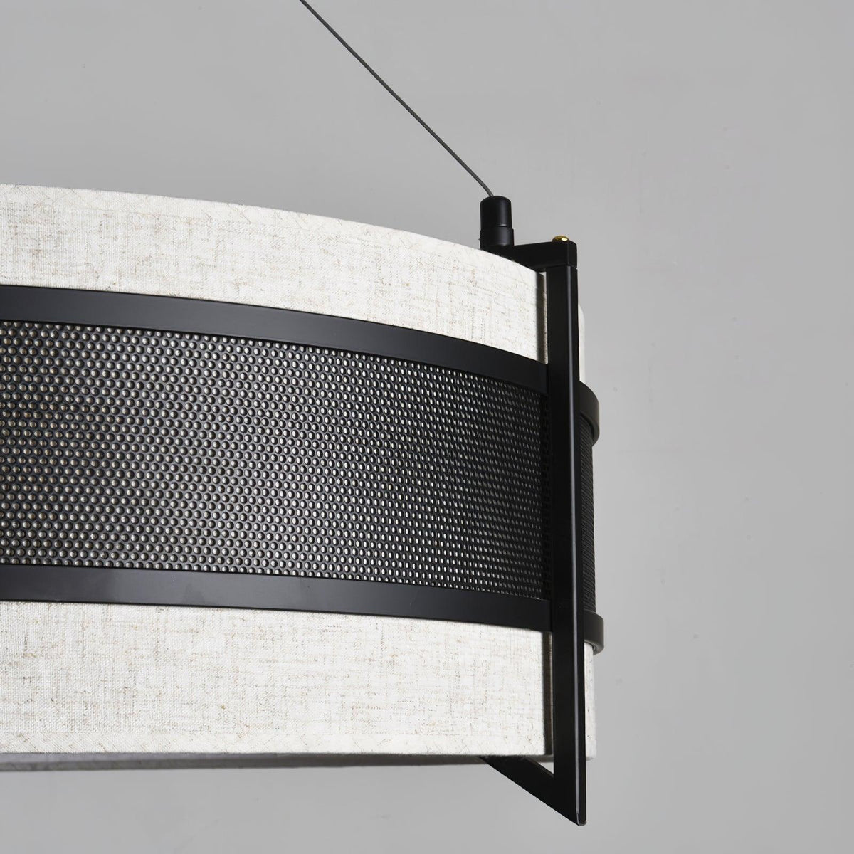 Pedesina Modern Black Mesh LED Chandelier for Dining Room
