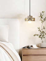 Perfora Travertine Pendant Light – Sculptural Stone Halo for Modern Interiors
