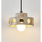 Perfora Travertine Pendant Light – Sculptural Stone Halo for Modern Interiors