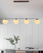Persimmon Glass Chandelier for Dining Room, Modern Designer Pendant Light