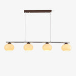Persimmon Glass Chandelier for Dining Room, Modern Designer Pendant Light