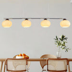 Persimmon Glass Chandelier for Dining Room, Modern Designer Pendant Light