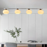 Persimmon Glass Chandelier for Dining Room, Modern Designer Pendant Light