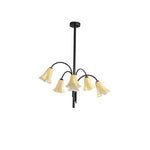 Petalia Blossom Chandelier – Floral Glass Pendant Light for Dining Room and Living Room