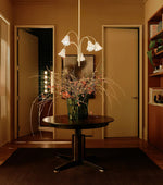 Petalia Blossom Chandelier – Floral Glass Pendant Light for Dining Room and Living Room