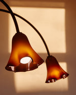 Petalia Blossom Chandelier – Floral Glass Pendant Light for Dining Room and Living Room