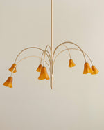 Petalia Blossom Chandelier – Floral Glass Pendant Light for Dining Room and Living Room