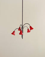 Petalia Blossom Chandelier – Floral Glass Pendant Light for Dining Room and Living Room