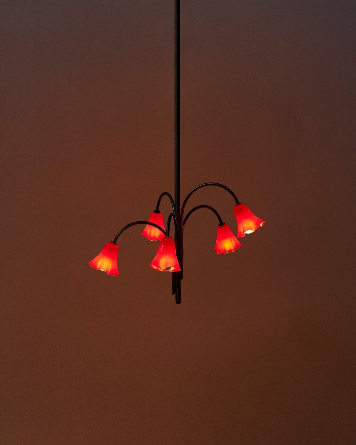Petalia Blossom Chandelier – Floral Glass Pendant Light for Dining Room and Living Room