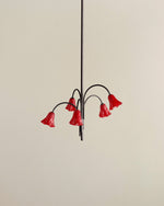 Petalia Blossom Chandelier – Floral Glass Pendant Light for Dining Room and Living Room