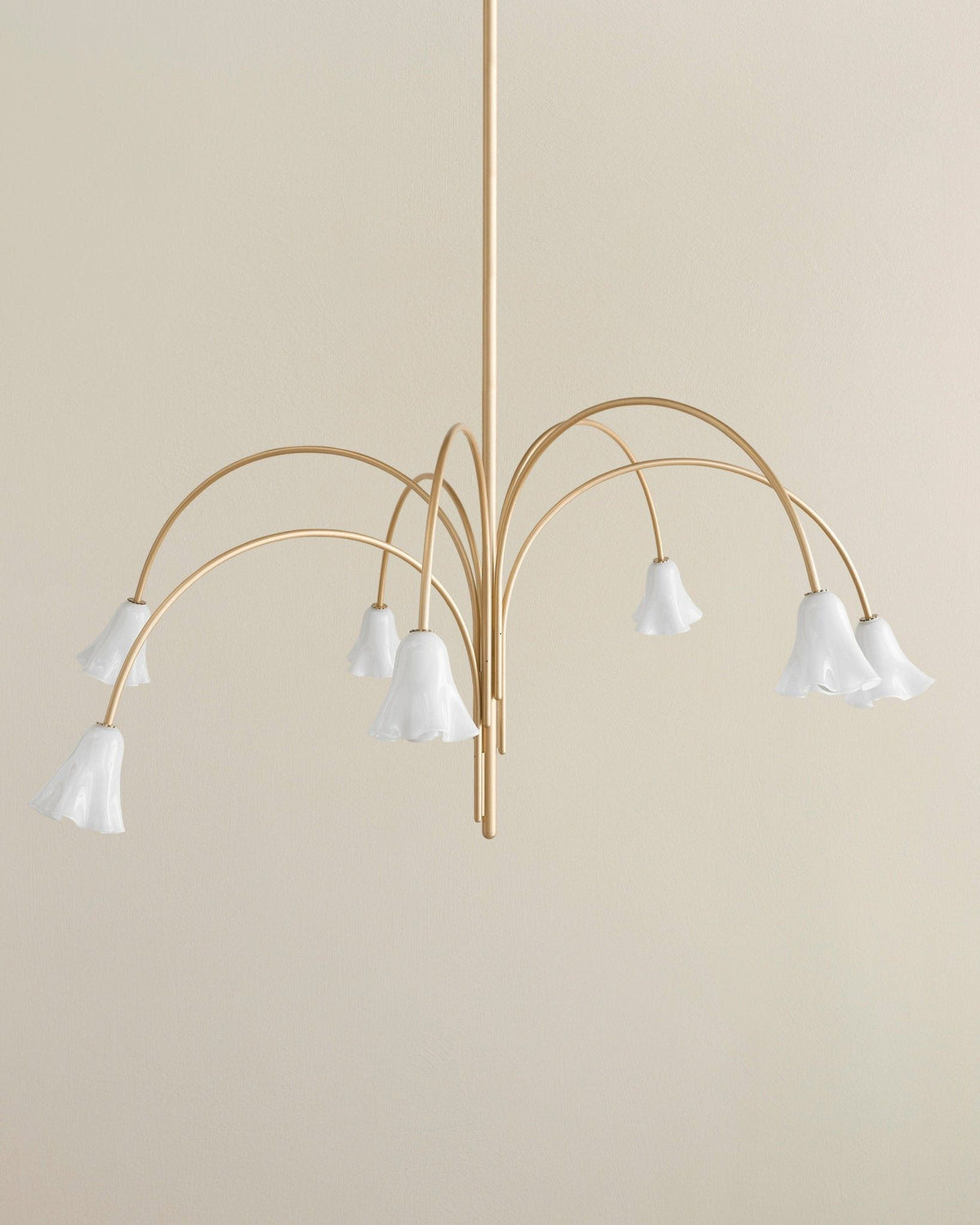 Petalia Blossom Chandelier – Floral Glass Pendant Light for Dining Room and Living Room