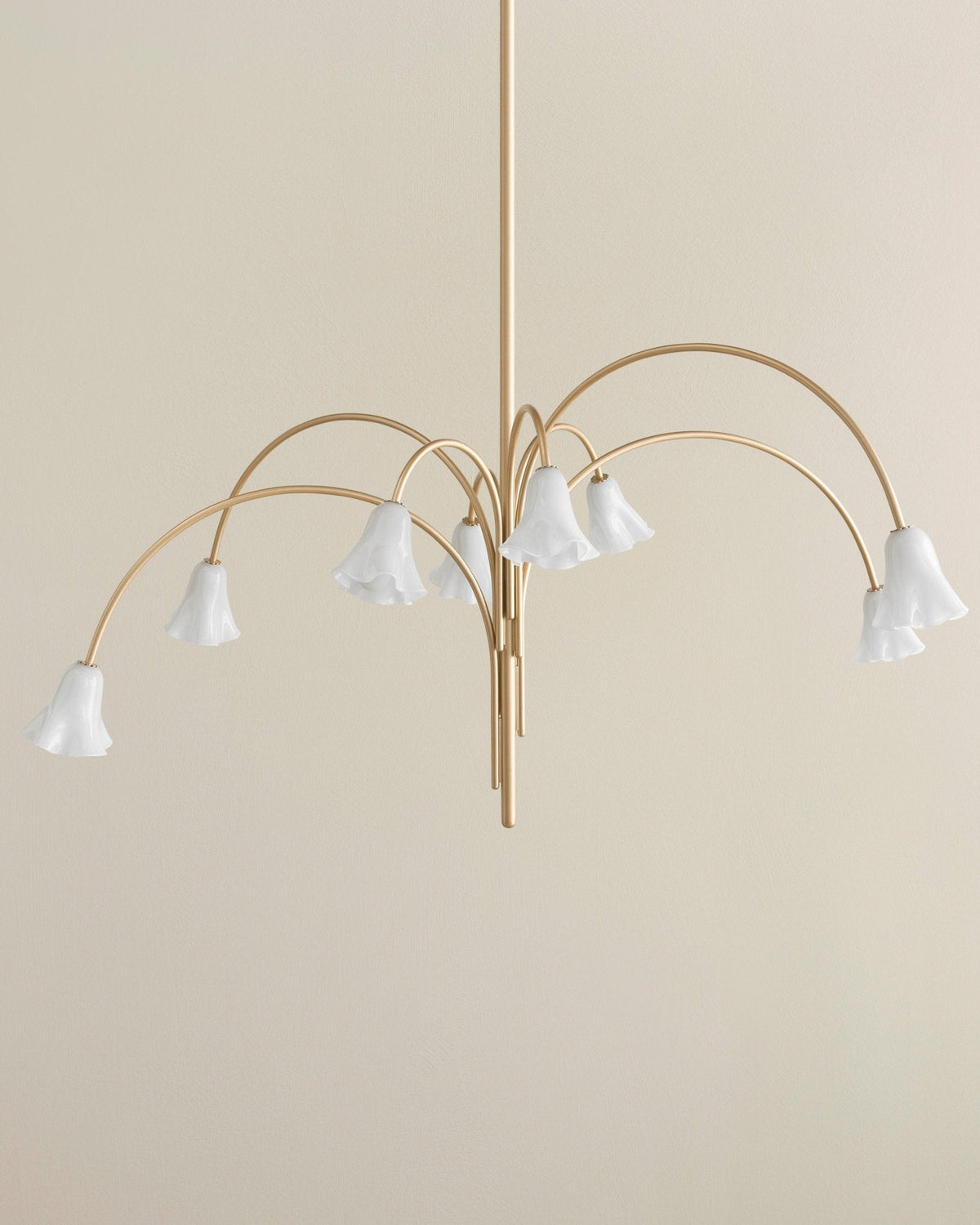 Petalia Blossom Chandelier – Floral Glass Pendant Light for Dining Room and Living Room