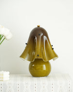Petalia Hand-Blown Glass Table Lamp with Bead Accents for Modern Interiors