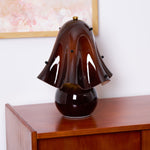 Petalia Hand-Blown Glass Table Lamp with Bead Accents for Modern Interiors